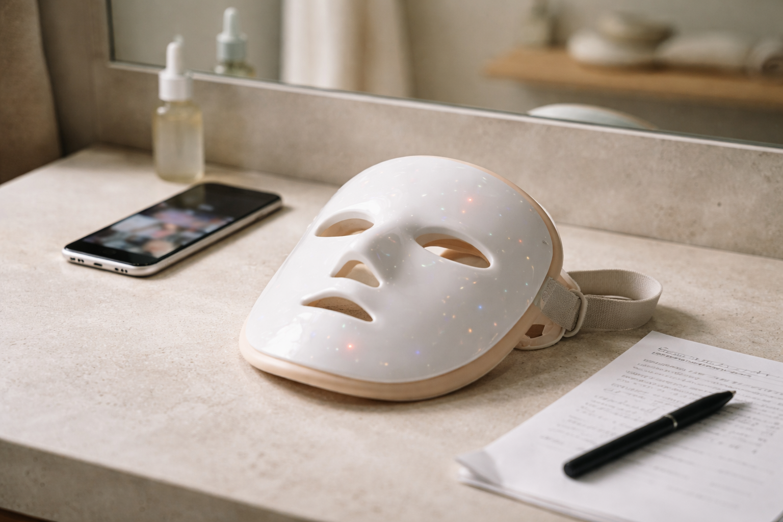 LED-ansigtsmasker på TikTok: sådan finder du én, der giver mening (og ikke bare lys i hovedet)