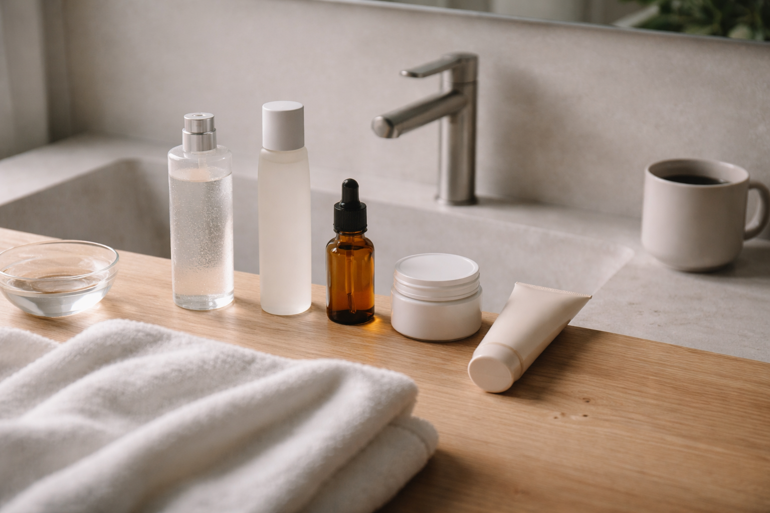 Rækkefølgen der redder din hud (og dit budget): Morgen- og aftenrutine, der faktisk giver mening