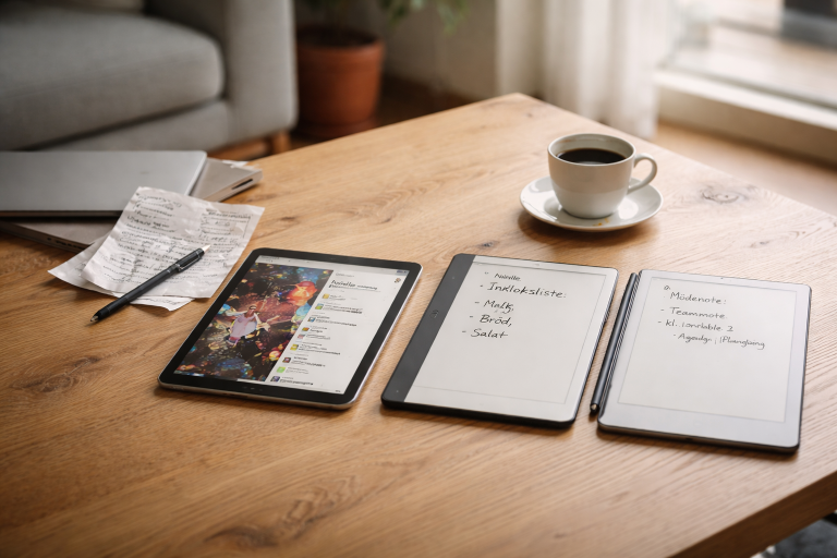 Kindle Scribe vs reMarkable - hvornår giver e‑ink noter mening i stedet?