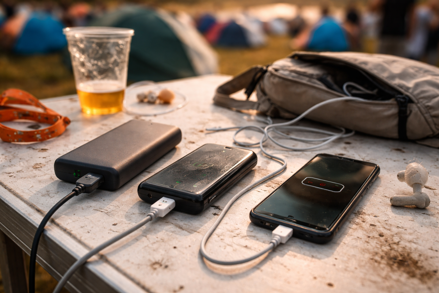 Jeg opdagede først på Roskilde hvor dårlig min powerbank egentlig var